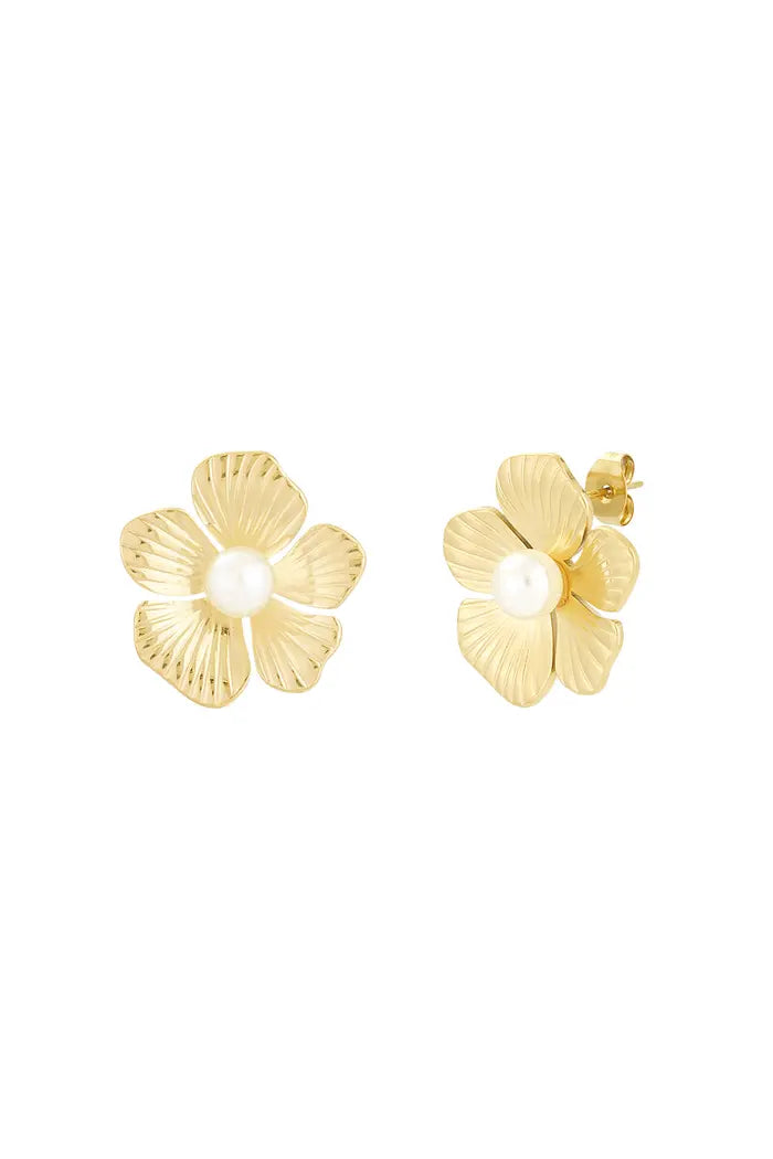 BLOOMING earrings gold