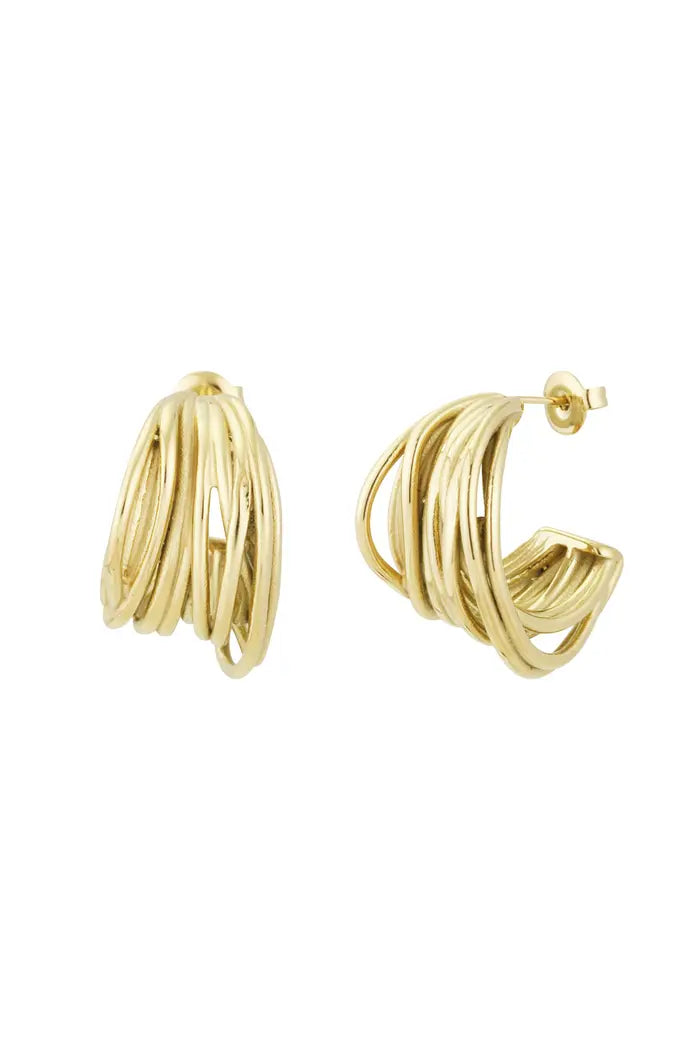 BOUND ME LOVE earrings gold